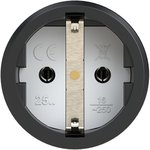 00-00027022, Розетка каб 16A/250V/2P+E/IP54 с черным крышкой и корпусом ...