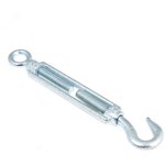 DIN1480-M14-HR, Turnbuckle DIN 1480 M14 hook-ring zinc coating