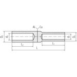 50560, Гильза кабельная алюмомедная ГАМ 150/120 (КВТ)