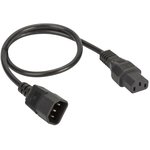 R5CORD3405, Кабель питания IEC320 C13 - IEC320 C14 0.5м сечение 3х1,5 мм