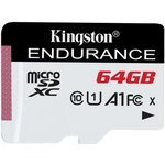 SDCE/64GB, Карта памяти MicroSDXC 64ГБ Kingston High Endurance Class 10(95 Mb/s) ...