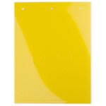 Табличка полужесткая для маркировки кнопок аварийного останова ПВХ желт ...