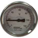 Термометр горизонтальный 63- 50мм-1/2-120°C Imperial Италия