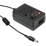 GSM18B12-P1J, Power Brick AC/DC Adapter 12V dc Output, 1.5A Output