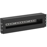 Блок модульный блок 19дюйм с DIN рейкой 3U RAL9005 DKC R5CMDIT3HEB