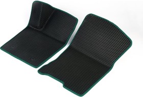 Фото 1/6 Передние коврики ЭВА c 3д лапкой для Hyundai i40 2011 - 2019 (Хендай ай 40) ЕВА EVA без разреза 2DL18010-темнозеленый