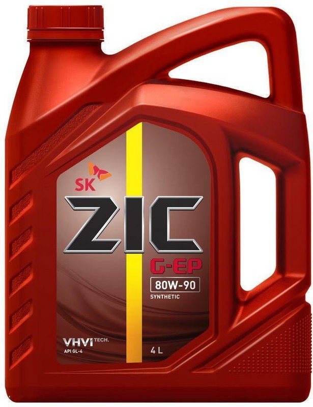 Масло трансмиссионное 80W90 синт. GL-4 G-EP (4л) (ZIC)