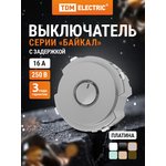 SQ1819-0345, Выключатель с задержкой выключения 16А 250В платина,серия "Байкал" ...