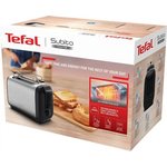 Тостер Tefal Express Metal TT5S1DE0 1200Вт серебристый/черный