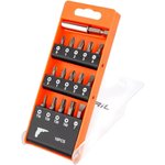 353916, Bit set with adapter 16 pr. Hex Torx cross L=20 mm BERIL