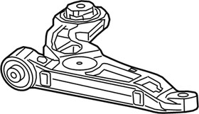 Фото 1/3 68285991AE, Сайлентблок переднего нижнего рычага. задний
