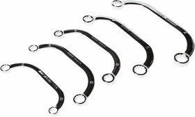 Фото 1/2 Набор ключей накидных С-образных 12-гранных 10-18мм, 5 предметов JTC /1