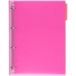 Бизнес-тетрадь Attache Rainbow Style А4 на кольцах, смен.блок, розов