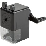 W014814, Mechanical sharpener, 8 mm, pencil fixation, black