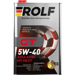 322234, Масло моторное синтетическое ROLF GT 5W-40, SN/CF (синт.) 1л