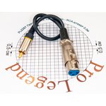 Переход XLR гнездо - RCA штекер "позолоченные" контакты с кабелем 0.3м, Pro Legend