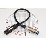 Переход XLR гнездо - 6.35мм гнездо стерео "позолоченные" контакты с кабелем ...