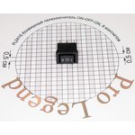 PL2415, Клавишный переключатель ON-OFF-ON, 6 контактов, черный