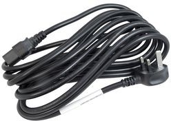C19 Power Cable UK Mains Plug to IEC 320 C19 13AWG Extension Cord Leads 170cm - Black