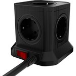 Сетевой фильтр AGNI 5р/3м,черный(TP- VE4U5E-3m-black)