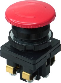 ET502409, Выключатель кнопочный КЕ-141 У2 исп.2 1з+1р гриб с фиксацией IP54 10А 660В красн. – купить оптом и в розницу