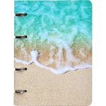 General notebook A5, 80L. cage, rings 155x212mm. Nature, surf N1551