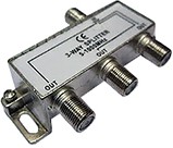 Фото 1/2 Splitter-3 TV (КРАБ) под F-разъём (упак. 50шт) (Упаковка, 50)