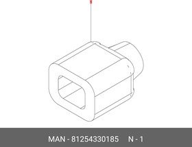 81254330185, Адаптер 4-полюсный MAN