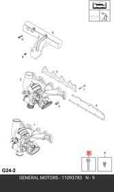 11093783, Болт м10