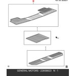 22858823, Коврик салона CADILLAC Escalade задний второй ряд (1шт.) OE