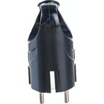 Евровилка с ушком EKF, черная 16А AVK16-30