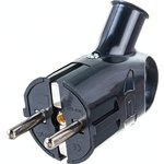 Евровилка с ушком EKF, черная 16А AVK16-30