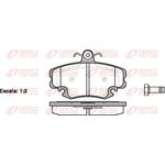 0141.20, 141 20 колодки дисковые п.\ Renault Thalia 00 , Dacia Logan 1.4/1.6i/1.5D 04