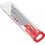 Нож безопасный Topfort с фиксатором лезвия 19 мм