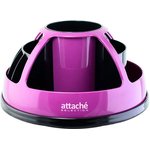 Набор настольный Attache Selection для канц мелочей черный/фуксия 360