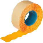 Этикет-лента 22х12 оранж волна 1000шт/рул 10рул/уп