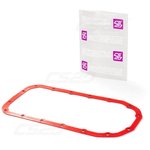 14835, Прокладка поддона картера для а/м ВАЗ 2108,2190 с метал.шайбами красный силикон Drive CS-20