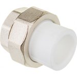 10155020, Муфта разъемная 25x3/4' ВР полипропиленовая PPR американка, белая