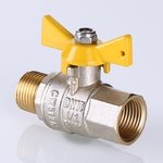 CVT027804, Кран шаровой газовый 1/2' ВН рукоятка бабочка VALGAS