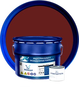 Фото 1/5 ЭП-773 эмаль /10 кг+0,2 кг/ кр-коричневая