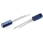 Конденсатор электролитический, емкость 22 мкФ, 25В, 5x11, номинальное отклонение 20, +85C, алюминий, выводы 2L, GS, CapXon