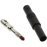 4 mm plug, screw connection, 0.5-1.5 mm², CAT III, black, 934097100