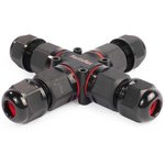 FFC-41/3P-IP68, X-shaped cable connector, 3 pin