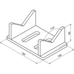 Держатель для труб 150x100 УФ-19012