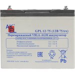 888029 AKEL GPL 12-75 Аккумуляторная батарея AKEL GPL 12-75 12В 75Ач ...