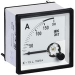 IPA10-6-0150-E, Амперметр Э47 150/5А кл. точн. 1,5 72х72мм
