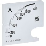 Шкала сменная для амперметра Э47 1000/5А-1.5 96х96мм IEK IPA20D-SC-1000