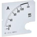 Шкала сменная для амперметра Э47 100/5А класс точности 1,5 96х96мм IEK