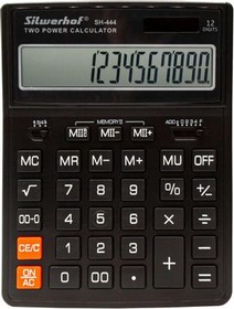 Фото 1/7 Калькулятор Silwerhof SH-444, 12-разрядный, черный