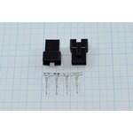 Разъем питания GT вилка, контакты 1x 4, шаг P2.5, монтаж на кабель, GT-04M